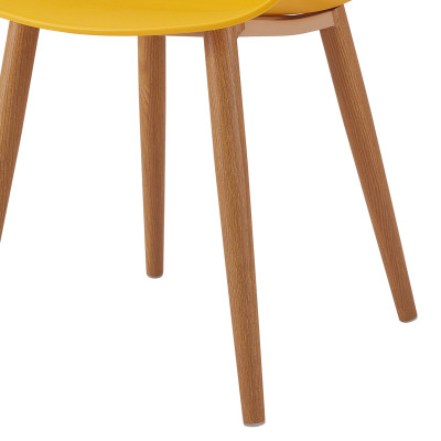 Lot de 2 chaises pp curry ANDREA