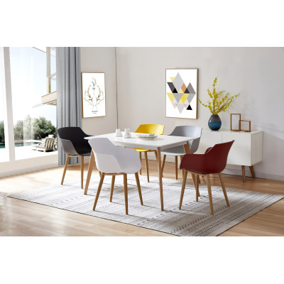 Lot de 2 chaises pp curry ANDREA