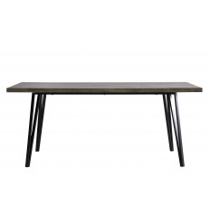 BETTY Table repas 180 x 100 cm décor chêne gris