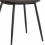 ORLANDO - Chaise microfibre vintage ébène pieds métal noir (x2)