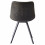 FALCON-Chaise microfibre vintage marron foncé pieds métal noir (x2)