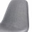 VEGAS-65-Tabouret de bar tissu gris pieds métal noir (x2)