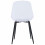 GLASS-Chaise design polycarbonate transparent pieds métal noir(x2)