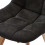 STELLA OAK-Chaise vintage microfibre vintage ébène pieds chêne (x4)