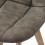 STELLA OAK-Chaise vintage microfibre vintage marron clair pieds chêne (x2)