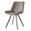 FALCON-Chaise microfibre vintage brun clair pieds métal noir (x2)