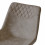 FALCON-Chaise microfibre vintage brun clair pieds métal noir (x2)
