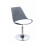 POPPY-Lotx2 chaises pivotantes et réglables, PU blanc/gris, pieds chromé