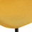 ORLANDO-Chaise tissu curry pieds métal noir (x4)