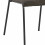 HARLEM-Chaise industrielle microfibre vintage ébène pieds métal noir (x2)
