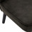 MALCOLM - Fauteuil vintage ébène pieds bois noir(x2)