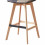 OWEN OAK - Chaise de barvintage patchwork pieds chêne(x4)