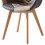 STEFFY OAK-Chaise patchwork vintage pieds chêne (x1)