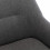 MALMO - Sillón de tela gris patas de madera natural