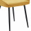 GRACE-Silla de tela mostaza con patas negras (x4)
