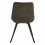 BRADLEY - Chaise vintage en microfibre Army et pieds métal noir (x4)