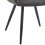 IVY - Fauteuil de table vintage marron foncé et pieds métal noir (x2)