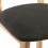 CLIFF-Sedia da bar tessuto grigio antracite e legno (x2)