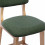 CLIFF - Chaise de bar en tissu Sauge et bois massif(x2)