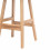 JUDE-Sedia da bar in tessuto lino e legno (x2)