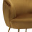 EDEN-Poltrona lounge in velluto mostarda con gambe dorate