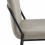 VICKIE - Chaise en tissu chevrons coloris Lin et métal noir (x2)