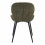 JANE - Chaise vintage en microfibre Army et métal noir (x4)