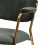 CLARA, Chaise en tissu cotelé Sauge et métal doré brossé (x2)