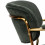 CLARA, Chaise en tissu cotelé Sauge et métal doré brossé (x2)