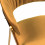 HUGO-Silla de terciopelo mostaza y metal dorado (x2)