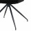 AYDEN-Silla de mesa de tela negro y metal negro