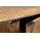 BILBAO-Buffet 4 portes L.185 cm, bois de Manguier massif et métal noir