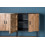 ANGLET-Buffet haut 4 portes L160cm, bois de Manguier massif et métal