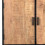 ANGLET-Buffet haut 2 portes, bois de Manguier massif et métal noir