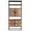 RIVERWOOD-Buffet haut 2 portes 4 tiroirs, bois recyclé et métal noir