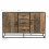 RIVERWOOD-Buffet 2 portes 3 tiroirs,en bois recyclé et métal noir