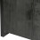 LUZ-Buffet haut 2 portes 3 tiroirs en Manguier massif noir et métal