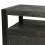 LUZ-Buffet 3 portes 3 tiroirs en bois de Manguier massif noir et métal