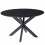 URBAN-Table à manger ronde 6 personnes D130 cm, Spider et Acacia noir