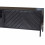 HENDAYE-Meuble TV 2 portes 1 tiroir L200, Manguier massif noir, métal