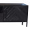 HENDAYE-Meuble TV 2 portes 1 tiroir L150, Manguier massif noir, métal