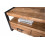 BELEM-Meuble TV 2 tiroirs L102cm en bois Manguier massif et métal