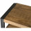 DACCA-Meuble TV 3 tiroirs, L.150 cm, bois de Manguier massif et métal