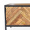 MADRAS-Meuble TV 2 portes 1 tiroir L150, Manguier massif et métal