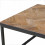 BIARRITZ-Table basse 120x65cm en Teck massif et métal noir
