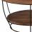 EVA,Table basse ronde D.65 cm en Manguier massif et métal noir