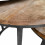 SALOME-Set de 3 Tables basses rondes gigognes, Manguier et métal noir