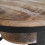 MARK-Table basse diam.65 cm en Manguier et métal noir