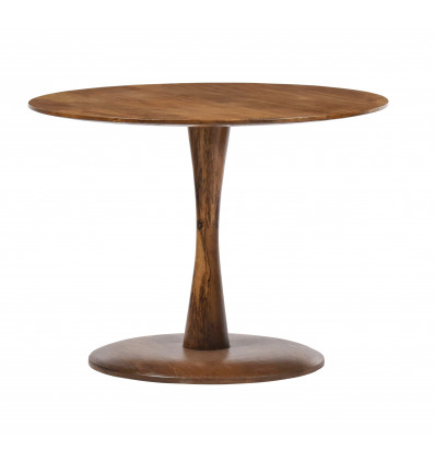 BANGALORE-Table basse ronde Diam60 en bois de Manguier massif