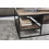 RIVERWOOD-Table basse 1 tiroir 120x70 cm, Bois recyclé et métal noir